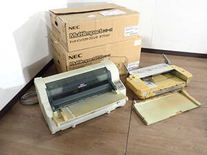 中古 ドットプリンタ NEC PR-D700JX3N PR-D700XX-04 日本電気 シートフィーダ マルチインパクト700 LAN標準対応 平型 印刷 伝票 オフィス