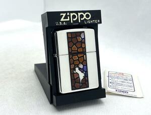 未使用 ZIPPO ジッポー 2002年 ウィンディー ステンドグラス柄 ライター