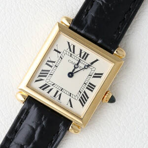 【正規修理済】カルティエ タンク オビュ ゴールド アンティーク メンズ 腕時計 ヴィンテージ 