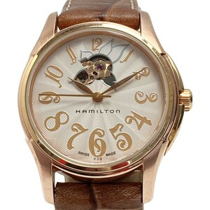 ☆☆ HAMILTON ハミルトン ジャズマスター H323450 ホワイト文字盤 自動巻き ボーイズ 腕時計 やや傷や汚れあり