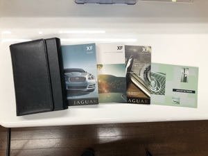 JAGUAR　ジャガー　XFタイプ　取扱説明書　／ナビゲーションシステム　説明書／クイックガイド／車検証ケース／ケース