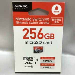 【未使用/インボイス登録店/TO】HIDISC Nintendo Switch ニンテンドースイッチ対応 256GB micro SDXCカード HDMCSDX256GSW　IM0410/0008-1