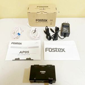 #D10H FOSTEX AP05 フォステックス パーソナルアンプ デジタルアンプ アダプター 箱付き 通電確認済み ジャンク扱い