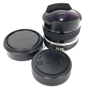 Nikon Fisheye-NIKKOR 16mm 1:2.8 一眼 マニュアルフォーカス カメラ 魚眼レンズ 光学機器 QZ044-16