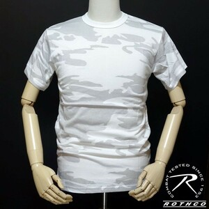 Tシャツ L ミリタリー カモフラージュ ROTHCO ロスコ 社製 ホワイト 白 カモフラ 迷彩