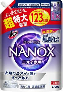 1.23キログラム (x 1) 【大容量】 トップ ナノックス(NANOX) トップ スーパーナノックス ニオイ専用 プレミアム抗