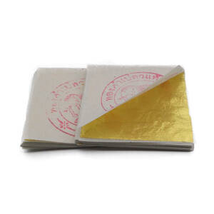 純金箔 24K 4cm x 4cm タイ産 Gold Leaf 20枚セット タイで購入 送料無料