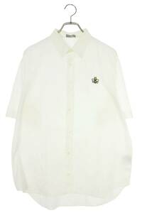 ディオール DIOR カウズ 923C520W6080 サイズ:40 BEE刺繍半袖シャツ 中古 SB01