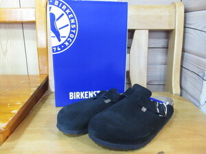 69526 新品 BIRKENSTOCK No.0660471 ボストン 41サイズ 26.5㎝ ブラック スエードレザー ビルケンシュトック 