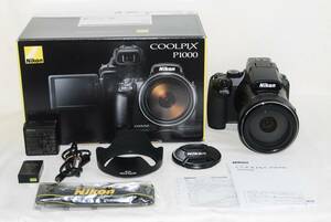 ★新品級★Nikon ニコン COOLPIX P1000 ブラック クールピクス P1000BK 元箱付き♪