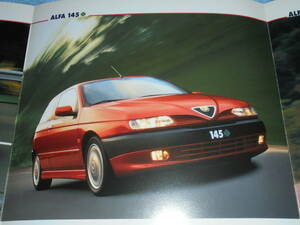 ★1997年 アルファ ロメオ 145 カタログ●ALFA 164 ALFA 155 ALFA145 クアドリフォリオ ALFA GTV 3.0 V6 24V ALFA ROMEO SPIDER スパイダー