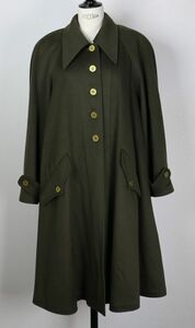 VINTAGE ヴィンテージ 94A CHANEL シャネル ココマーク ボタン カシミヤ フレア コート 38 cashmere coat フランス製 b5010