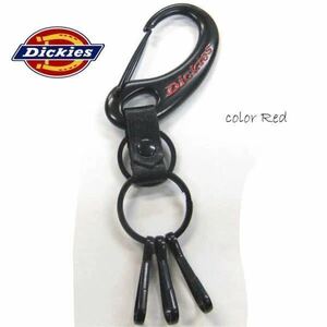 [送料無料] 新品 Dickies ディッキーズ カラビナキーホルダー レッド