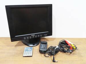 204★SUPER LCD COLOR TV & MONITOR SP-1080 リモコン付き モニター 10インチ★