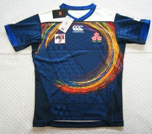 カンタベリー　CANTERBURY　JAPAN SEVENS REPLICA ALTERNATE JERSEY 日本代表 ラグビー用レプリカジャージ　紺系　サイズ M　定価 10,780円