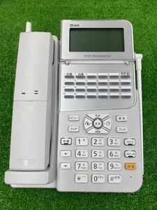 ○D8261 NTT 24ボタンスターカールコードレス電話機　ビジネスフォン　ZX-24CCLSTDL-1W○