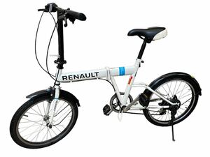 24D05-42N：現状品　RENAULT ルノー　折り畳み自転車　20インチ　6段変速