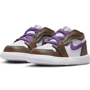 ナイキ ジョーダン 1 ロー ALT TD 14cm US8C ホワイト/ブラウン/パープル 白 JORDAN 1 LOW ベビー キッズ スニーカー