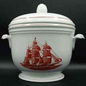 【英国製・レトロ】 wedgwood ウェッジウッド georgetown ジョージタウン コレクション flong cloud アイスバケット red jacket 1853