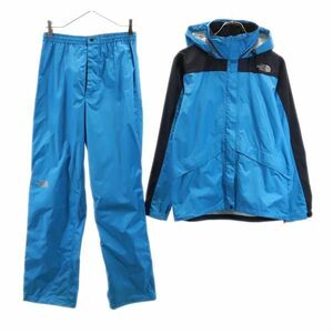 ノースフェイス NPW10032 レインウェア セットアップ L ブルー THE NORTH FACE アウトドア 雨具 ナイロンジャケット レディース 231013