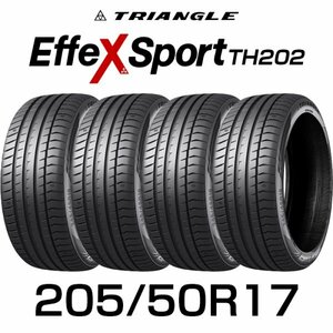 【新品】【2024年製】 輸入サマータイヤ4本セット 205/50R17-93Y TRIANGLE EffeX Sport TH202 / トライアングル 2055017 205/50/17