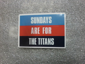 NFL テネシー タイタンズ SUNDAYS ARE FOR THE TITANS ステッカー 防水シール