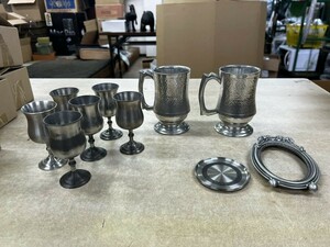 FJ0720 マグカップ 錫 まとめ売り ビールジョッキ Selangor Pewter ピューター