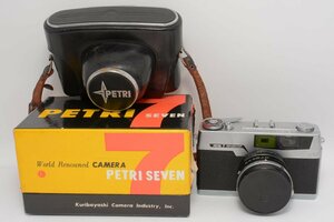 【箱/カメラケース付属】PETRI 7 SEVEN F2.8 ペトリ セブン GREEN-O-MATIC SYSTEM (Kuribayashi Camera Industry,Inc.,) #4317