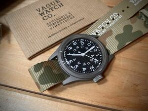 未使用 ヴァーグウォッチカンパニー【VAGUE WATCH Co.】GRN DAUBミリタリーウォッチ　検) BENRUS ベンラス