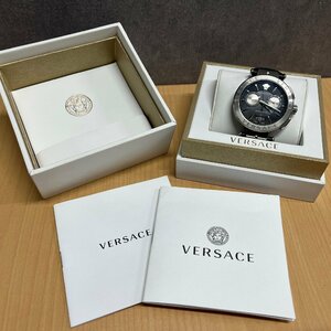 ◎M326 VERSACE ヴェルサーチ アイオン クロノグラフ VE1D メンズ 腕時計 クォーツ (rt)