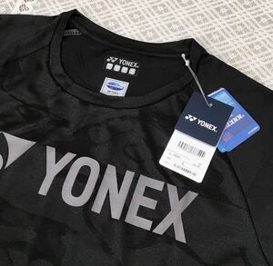 新品、タグ付き♪YONEX/ヨネックス 半袖 Tシャツ Ｌ寸◆5,500円の品物◆ブラック テニス・バトミントン他 各スポーツ◆送料185円 畑