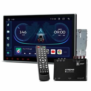 TIE124-TV◆XTRONS 10.1インチ フルセグ TVタッチ可 2DIN カーナビ Android12 DVDプレーヤー 4G通信 SIM対応 Carplay ミラーリング