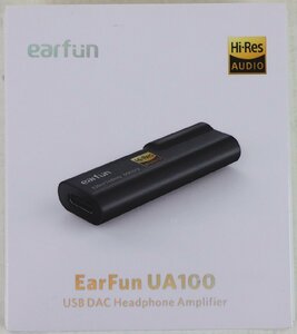 S◇未使用品◇USB DACヘッドホンアンプ EarFun UA100 Headphone Amplifier Hi-Res デュアルヘッドホン出力 4.4/3.5mm USB-C 未開封