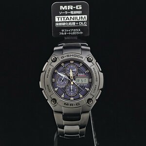 1円～ 超美品 CASIO カシオ G-SHOCK MR-G MRG-7100BJ-1AJF チタン・ブラックIP メンズ 電波ソーラー アナデジ 箱保取タグ 定価16.5万