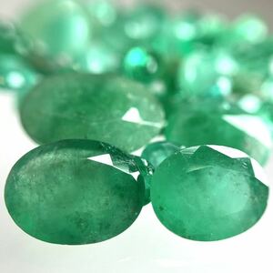 ☆天然エメラルドおまとめ30ct☆A 約6g 裸石 宝石 ジュエリー ベリル emerald jewelry beryl 緑玉 ①