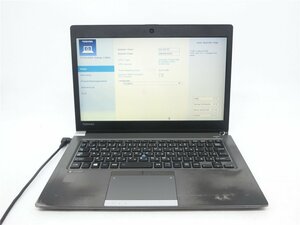 中古ノートパソコンノートPC　TOSHIBA　R63/A　Core i5　6300U/8GB/SSD128GB　　BIOSまで表示　　 ジャンク品　送料無料　