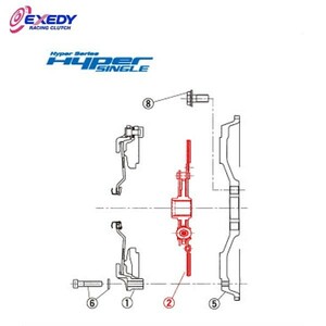 EXEDY エクセディ DH03D ハイパーシングル ZH02SD (2)DISC ASSY RX-8