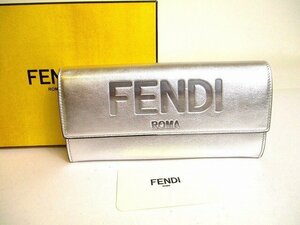 【未使用保管品】 フェンディ FENDI ROMA ローマ レザー コンチネンタル財布 長財布 メンズ レディース