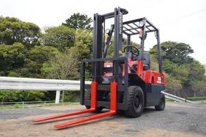 ◆NISSAN 15 フォークリフト J01H15 日産自動車・最大荷重1500・最大揚高3000mm・マスト2W300●作動確認済 【中古品】静岡湖西発