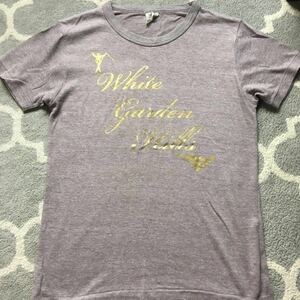 ■即決■スキー スノーボード Tシャツ Sサイズ パープルグレー スキー場 White Garden Hills