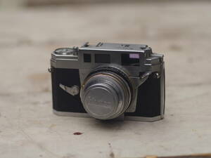 M10477 コニカ Konica 3A ⅢA 1:2 f=48mm Konishiroku Hexanon フィルムカメラ 空シャッターOK 現状 ゆうぱっく60 0603