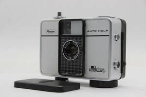 【返品保証】 【珍しい車の絵付き】リコー Ricoh Auto Half E 25mm F2.8 コンパクトカメラ v348