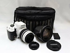 ジャンク扱い PENTAX ペンタックス デジタル一眼レフカメラ K-r ボディ / smc 18-55mm / TAMRON 28-220mm レンズセット ■
