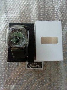 未使用 G-SHOCK GM-2100B-3AJF 国内正規品 タグ付 GREEN メタル ベゼル