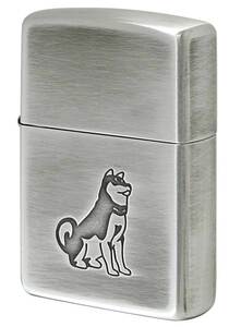 Zippo ジッポライター いきものモチーフ 柴犬 メール便可