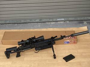 WE M14 EBR Mk14　フルカスタム　LMT ランチャー／スコープ他付　ライフル　ガスブローバック　