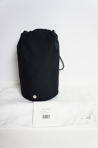 美品 正規22SS THE ROW ザ ロウ Sporty Pouch bag ナイロン スポーティー ポーチ バッグ ハンドバッグ 巾着 W1336 本物 黒908N▲