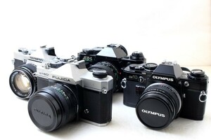 CANON OLYMPUS FUJICA フィルム一眼 カメラ レンズ セット おまとめ ジャンク