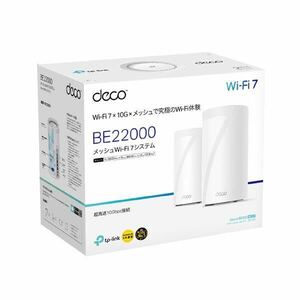 TP-Link 無線LAN 中継器 TP-Link Wi-Fi7ルータ BE22000 BE85 2-PACK 新品未使用