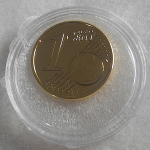 ドイツ 1セント コイン 24金メッキ仕様 2013 プルーフ 新品 ヨーロッパ ユーロ